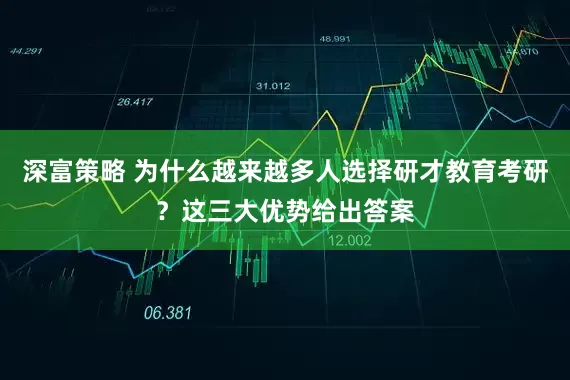 深富策略 为什么越来越多人选择研才教育考研？这三大优势给出答案